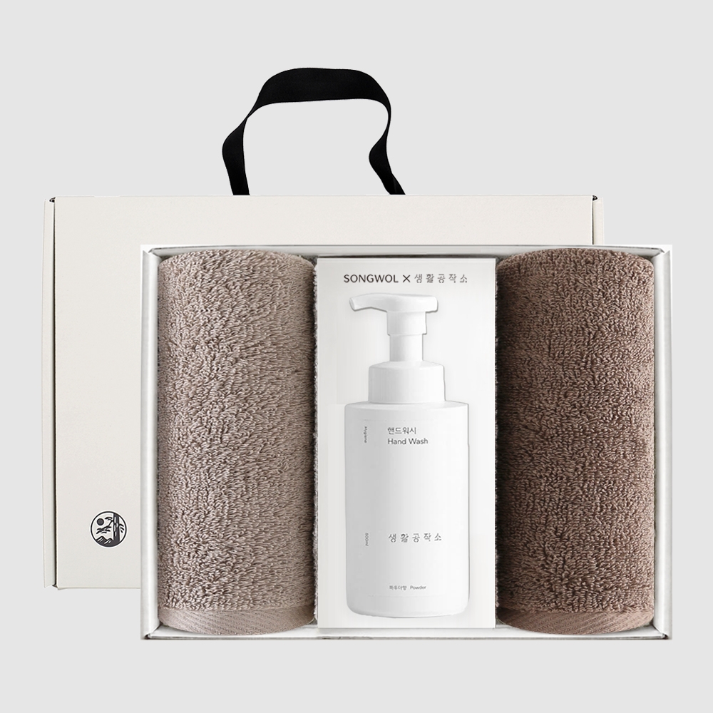 송월 뉴컬러무지 (150g) + 생활공작소 핸드워시-[3종]