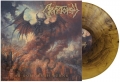 CRYPTOPSY / As Gomorrah Burns - Gold & Black Galaxy VINYL (NEW)