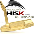 ::[히스케이 정품]:: HISKEI HK-650 골드 단조-FORGED 퍼터 - 골드 이온도금처리 / 페이스 CNC 밀링처리