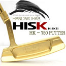 ::[히스케이 정품]:: HISKEI HK-750 골드 단조-FORGED 퍼터 - 골드 이온도금처리 / 페이스 CNC 밀링처리