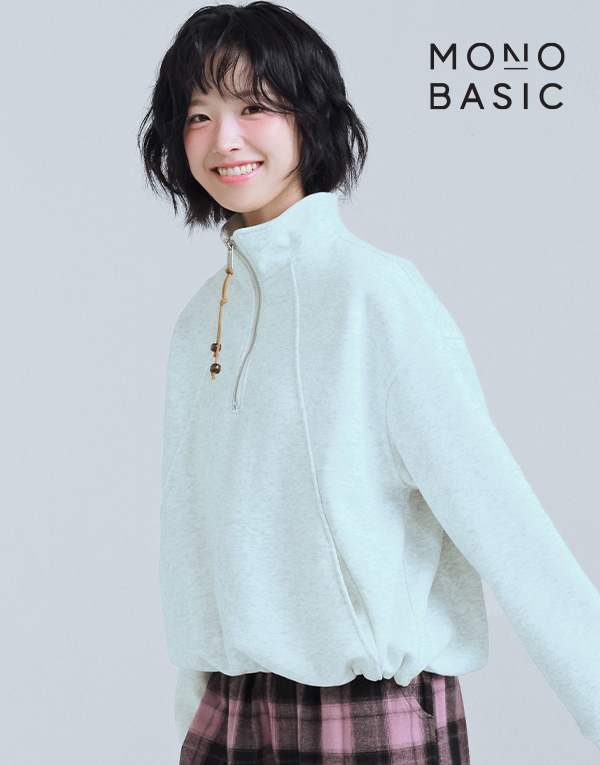 모노베이직<BR/>여성 하프집업[MOW3800]