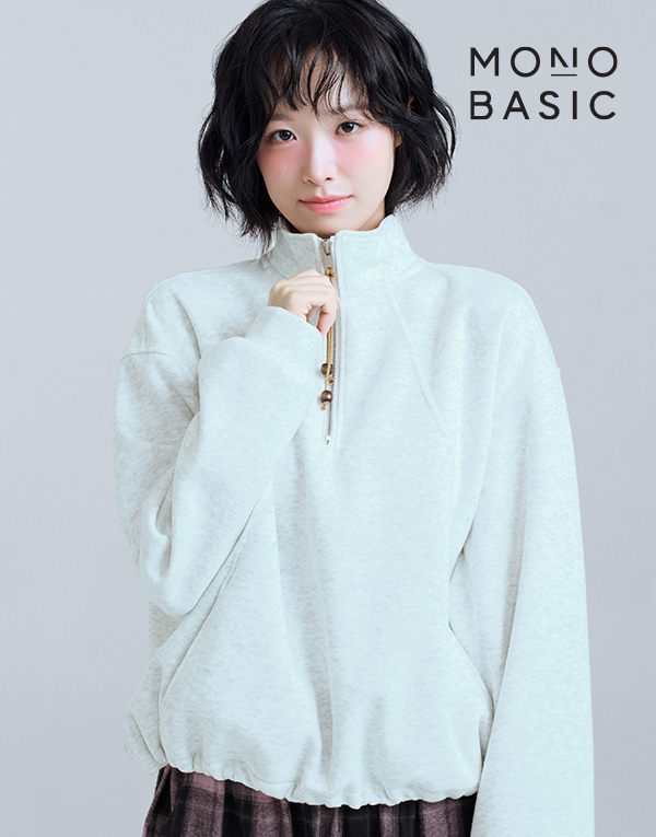 모노베이직<BR/>여성 하프집업[MOW3800]