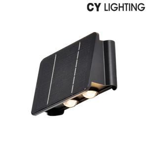 룩스누리 LED 솔라 태양광 와이드 4구 벽등 IP65방수 상2구 하2구 전구색