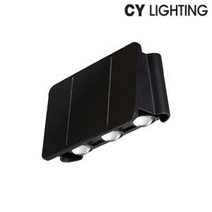 룩스누리 LED 솔라 태양광 와이드 5구 벽등 IP65방수 상2구 하3구 전구색