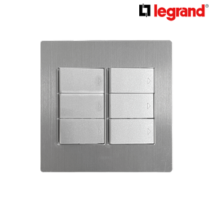 르그랑 타비앙 데코 알루미늄 6구 스위치 마그네슘헤어라인