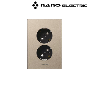 나노전기 모노골드  블랙  2구매입콘센트