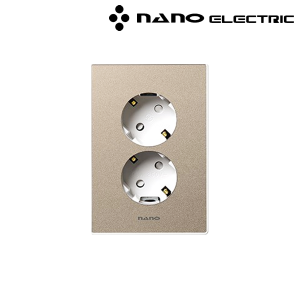 나노전기 모노골드  화이트  2구매입콘센트