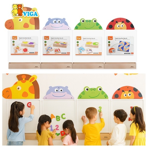 벽걸이8번-동물가족자석보드판+자석놀이4종(동물+교통+과일+패턴)세트