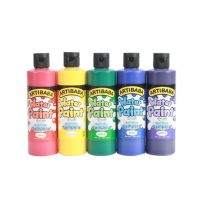 유아물감5색(250ml)*1개(빨강/노랑/초록/파랑/보라)
