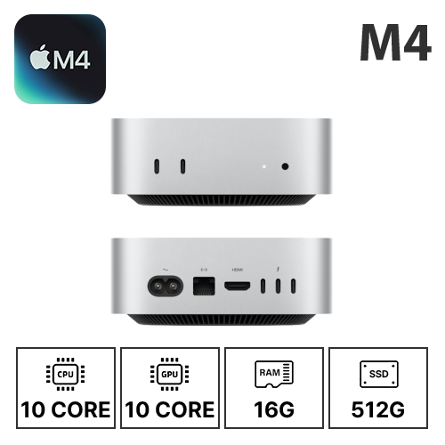 애플 맥미니 M4/10C/10G/16G/512G 기본형 (24/30/36개월)