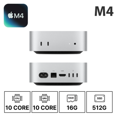 애플 맥미니 M4/10C/10G/16G/512G 기본형 (24/30/36개월)