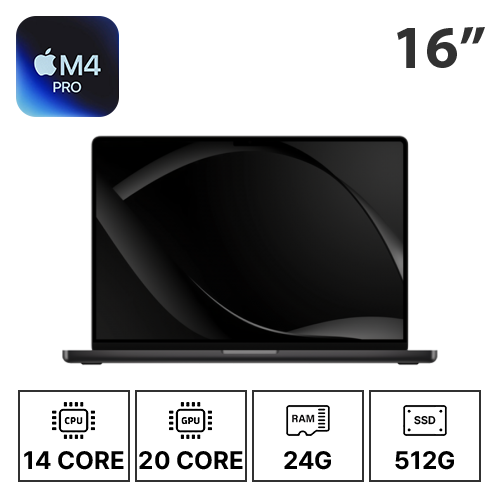 16인치 애플 맥북프로 M4PRO/14C/20G/24G/512G 기본형 (24/30/36개월)