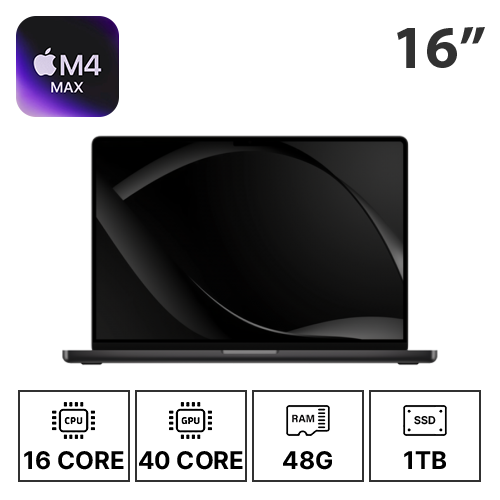 16인치 애플 맥북프로 M4 MAX/16C/40G/48G/1T 고급형 A (24/30/36개월)