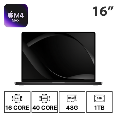 16인치 애플 맥북프로 M4 MAX/16C/40G/48G/1T 고급형 A (24/30/36개월)