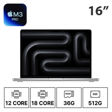 16인치 애플 맥북프로 M3 PRO/12C/18G/36G/512G 중급형 (1~6개월)