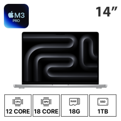 14인치 애플 맥북프로 M3 PRO/12C/18G/18G/1T 중급형 (12개월)