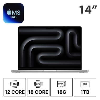 14인치 애플 맥북프로 M3 PRO/12C/18G/18G/1T 중급형 (1~6개월)