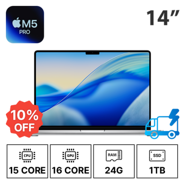 14인치 애플 맥북프로 M5 PRO 15C/16G/24G/1T 기본형 (24/30/36개월)
