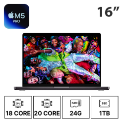 16인치 애플 맥북프로 M5 PRO 18C/20G/24G/1T 기본형 (24/30/36개월)