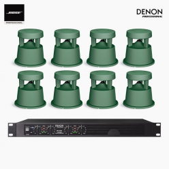 BOSE 야외 정원용 음향패키지 4채널 앰프 DENON DN-470A + 보스 360P 스피커 8EA