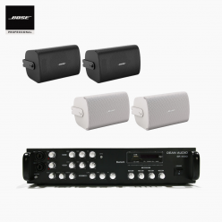 보스 매장 카페 상업용 FS4SE 벽부형 스피커 4개 + SR-450D 4채널 앰프 BOSE 음향패키지
