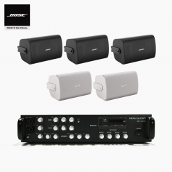 보스 매장 카페 상업용 FS4SE 벽부형 스피커 5개 + SR-450D 4채널 앰프 BOSE 음향패키지
