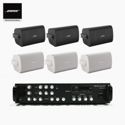보스 매장 카페 상업용 FS4SE 벽부형 스피커 6개 + SR-450D 4채널 앰프 BOSE 음향패키지