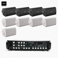 보스 매장 카페 상업용 FS4SE 벽부형 스피커 9개 + SR-650D 6채널 앰프 BOSE 음향패키지