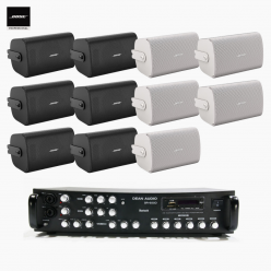 보스 매장 카페 상업용 FS4SE 벽부형 스피커 11개 + SR-650D 6채널 앰프 BOSE 음향패키지