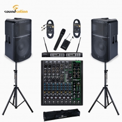 강연장 교육장 예배당 법당 강당 회의실 행사 스피커 12인치 오디오믹서 음향 패키지