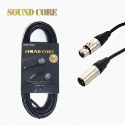 국산 마이크 케이블 XLR 암수 캐논 10M 블랙