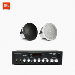 JBL 매장 카페 음향패키지 SR-250D 2채널 앰프 JBL CONTROL 12C/T 실링스피커 1개