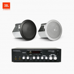 JBL 매장 카페 음향패키지 SR-250D 2채널 앰프 JBL CONTROL 14C/T 실링스피커 1EA