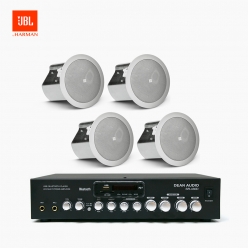JBL 매장 카페 음향패키지 SR-430D 4채널 앰프 JBL CONTROL 14C/T 실링스피커 4EA