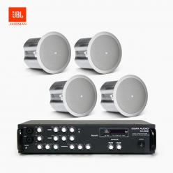 JBL 매장 카페 음향패키지 SR-350D 4채널 앰프 JBL CONTROL 16C/T 실링스피커 4개