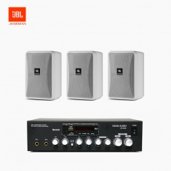 JBL 매장용스피커 카페스피커 업소용 벽걸이 스피커 3개 CONTROL 23-1+ SR250D 앰프