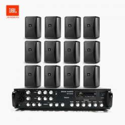 JBL 매장용스피커 카페스피커 업소용 벽걸이 스피커 12개 CONTROL 23-1+ SR650D 앰프