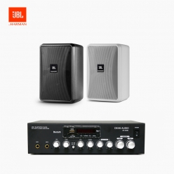 JBL 매장용스피커 카페스피커 업소용 벽걸이 스피커 1개 CONTROL 25-1+ SR250D 앰프