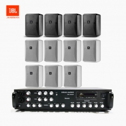 JBL 매장용스피커 카페스피커 업소용 벽걸이 스피커 11개 CONTROL 25-1+ SR650D 앰프