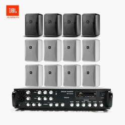 JBL 매장용스피커 카페스피커 업소용 벽걸이 스피커 12개 CONTROL 25-1+ SR650D 앰프