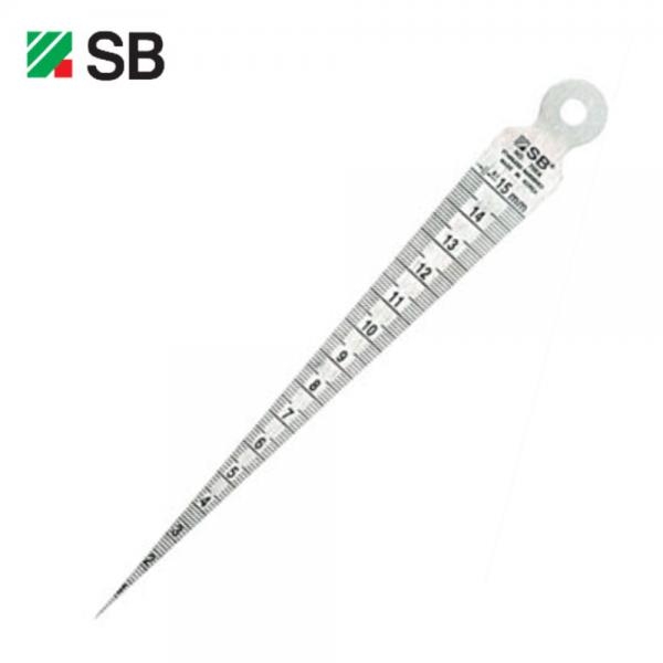 에스비 국산 테퍼게이지 스테인리스 내경 공경 틈새 치수측정 1-15mm no700a