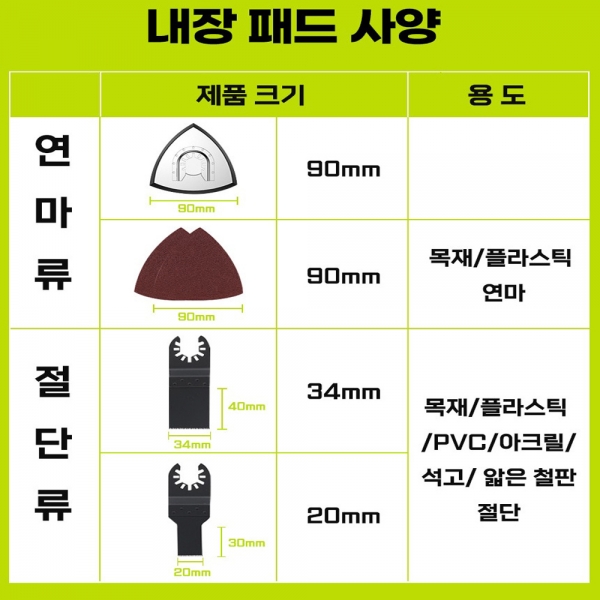 리베라 그라인더 멀티컷터 변환아답타 어댑터 만능컷터 어태치먼트 유선 무선 그라인더 호환