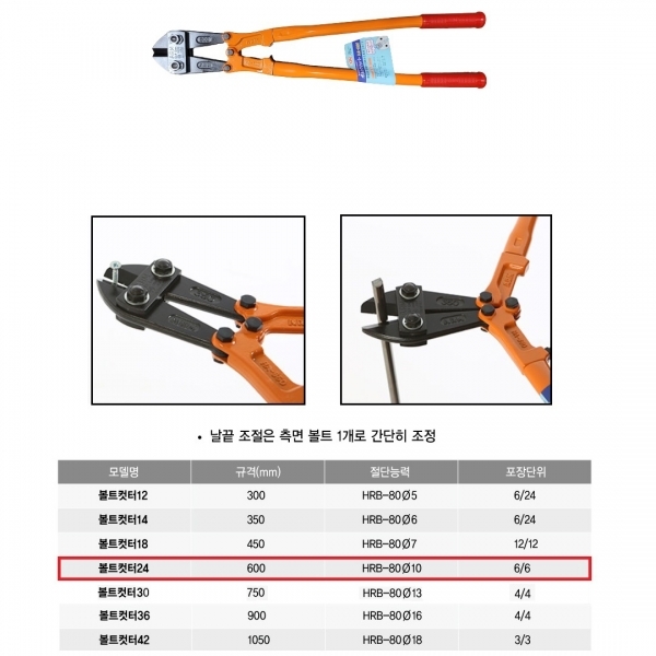 ARM 암 일산 볼트컷터 캇타 와이어 볼트 자르는 절단기 핸드용 HA-300