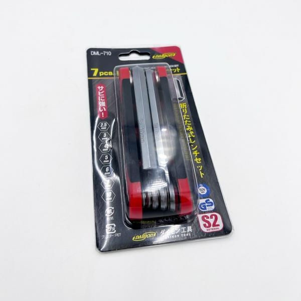 다이몬 접이식 육각렌치세트 접렌치 7PCS 2.5mm-10mm DML-710
