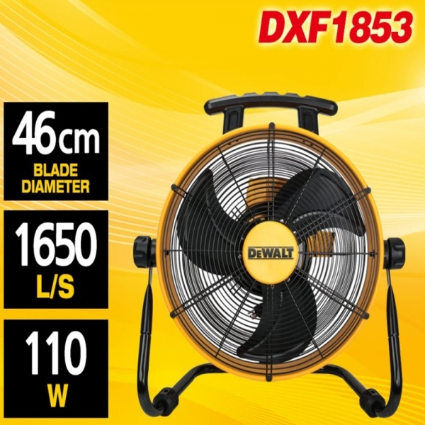 디월트 산업용 서큘레이터 선풍기 450mm DXF1853