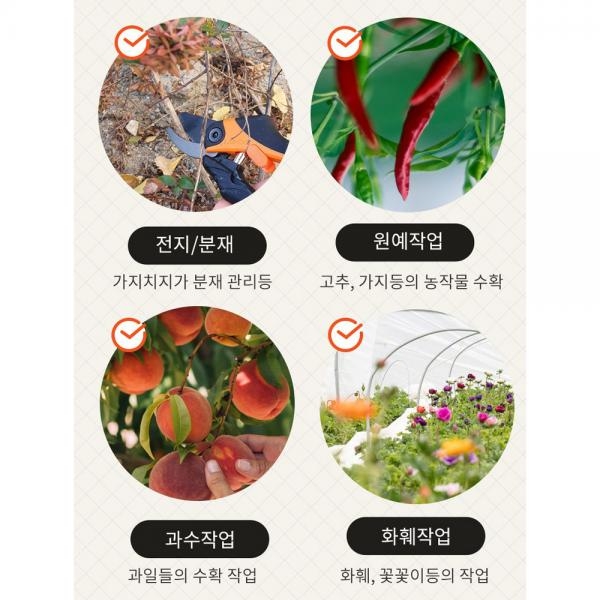 켄도 굵은가지용 전지가위 원예용 가지치기 한손가위 60117