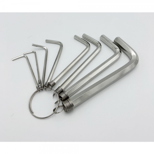와카야마 일산 육각렌치 링고리형 L렌치세트 8PCS
