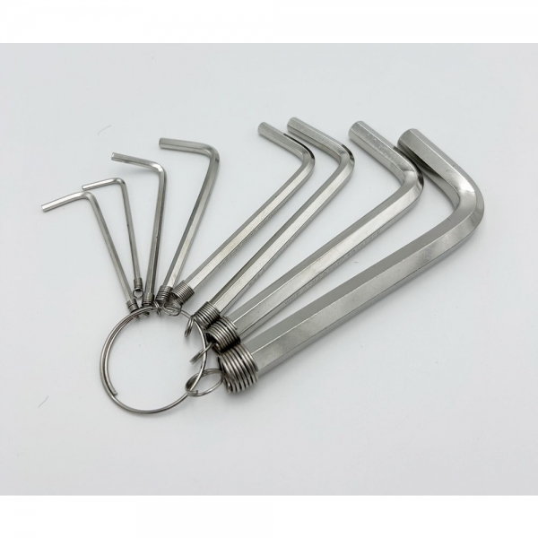 와카야마 일산 육각렌치 링고리형 L렌치세트 8PCS