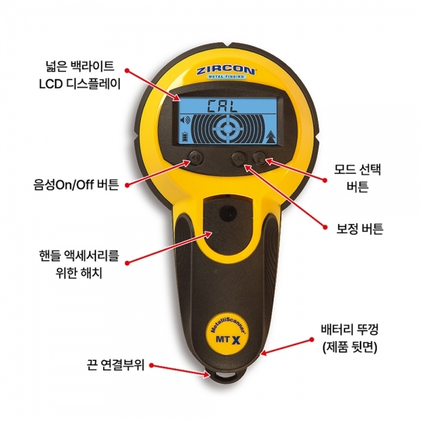 지르콘 금속탐지기 철근 동파이프 자동구별 스캔 MTX