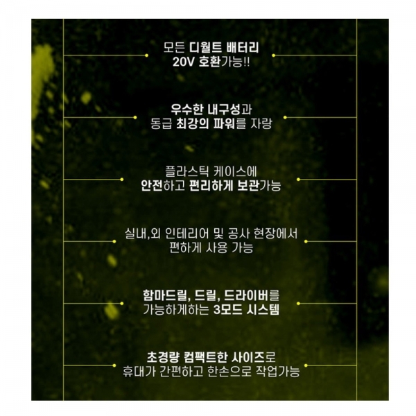 프레레 충전함마드릴 드라이버 18V FCD-20N 디월트배터리 호환